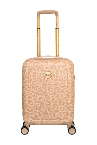 MOSZ Lauren Hand Luggage 55cm Beige Leopard