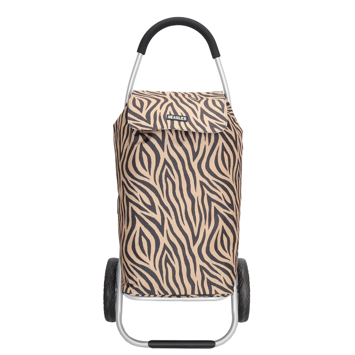 Beagles Alberic Boodschappen Trolley Lichtgewicht-zebra brown