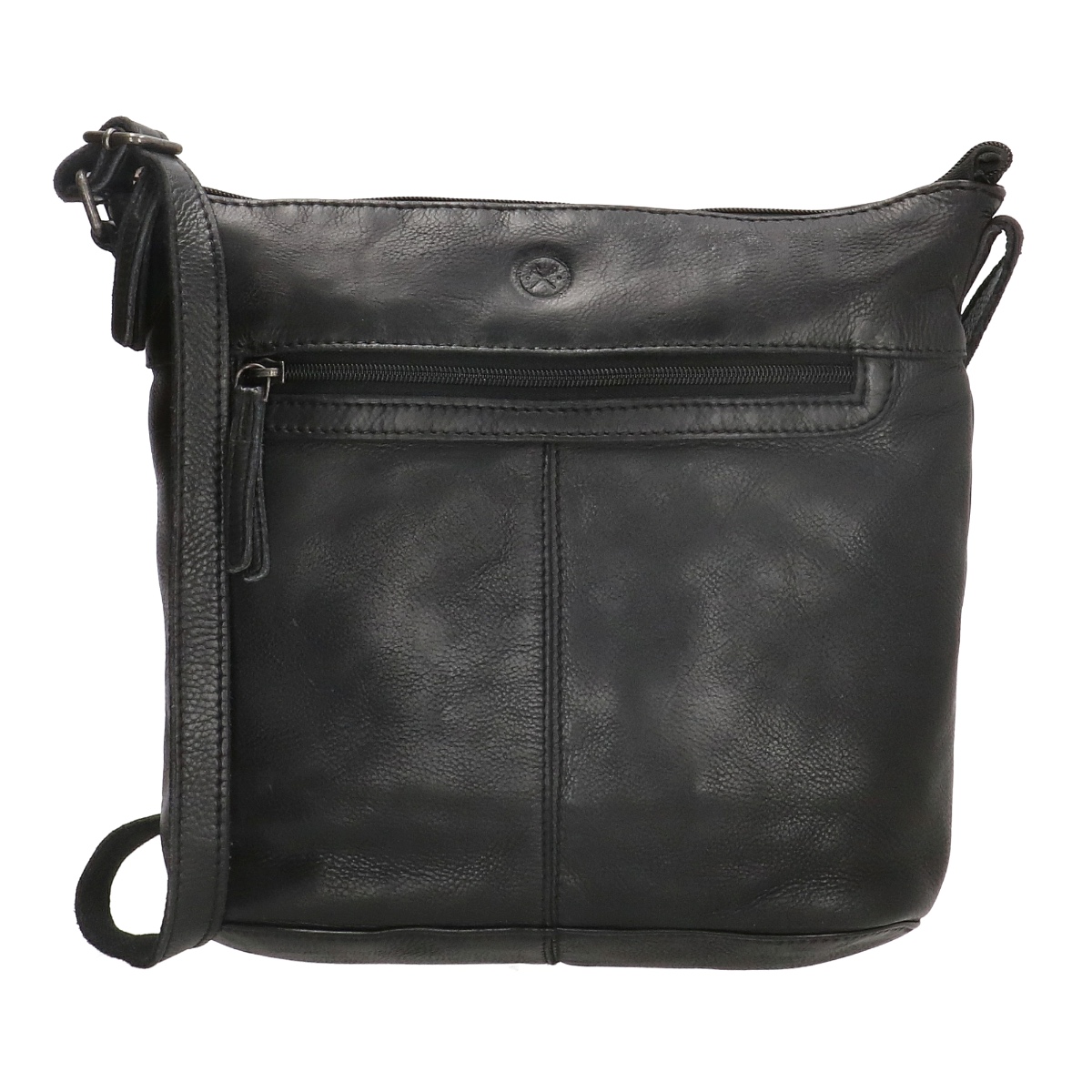 Hide & stitches paint rock shoulder bag-Black