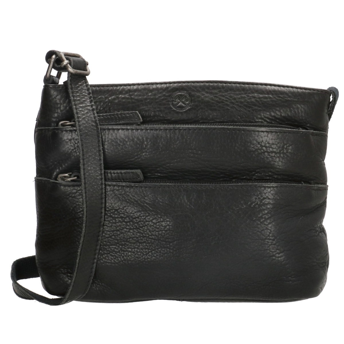 Hide & Stitches Paint Rock Crossbody Shoulder bag-Black