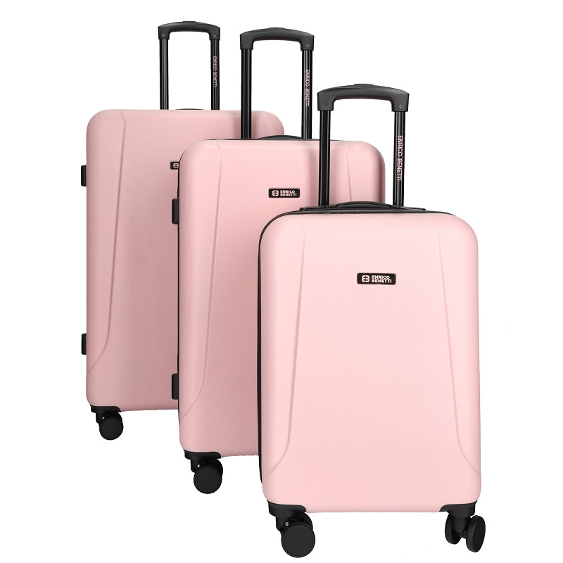 Enrico Benetti Edmonton suitcase set of 3-Pink