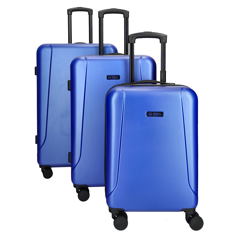 Enrico Benetti Edmonton suitcase set of 3-Steelblue