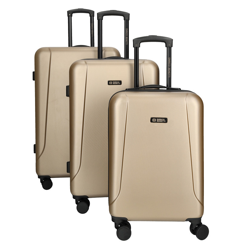 Enrico Benetti Edmonton suitcase set of 3-Champagne