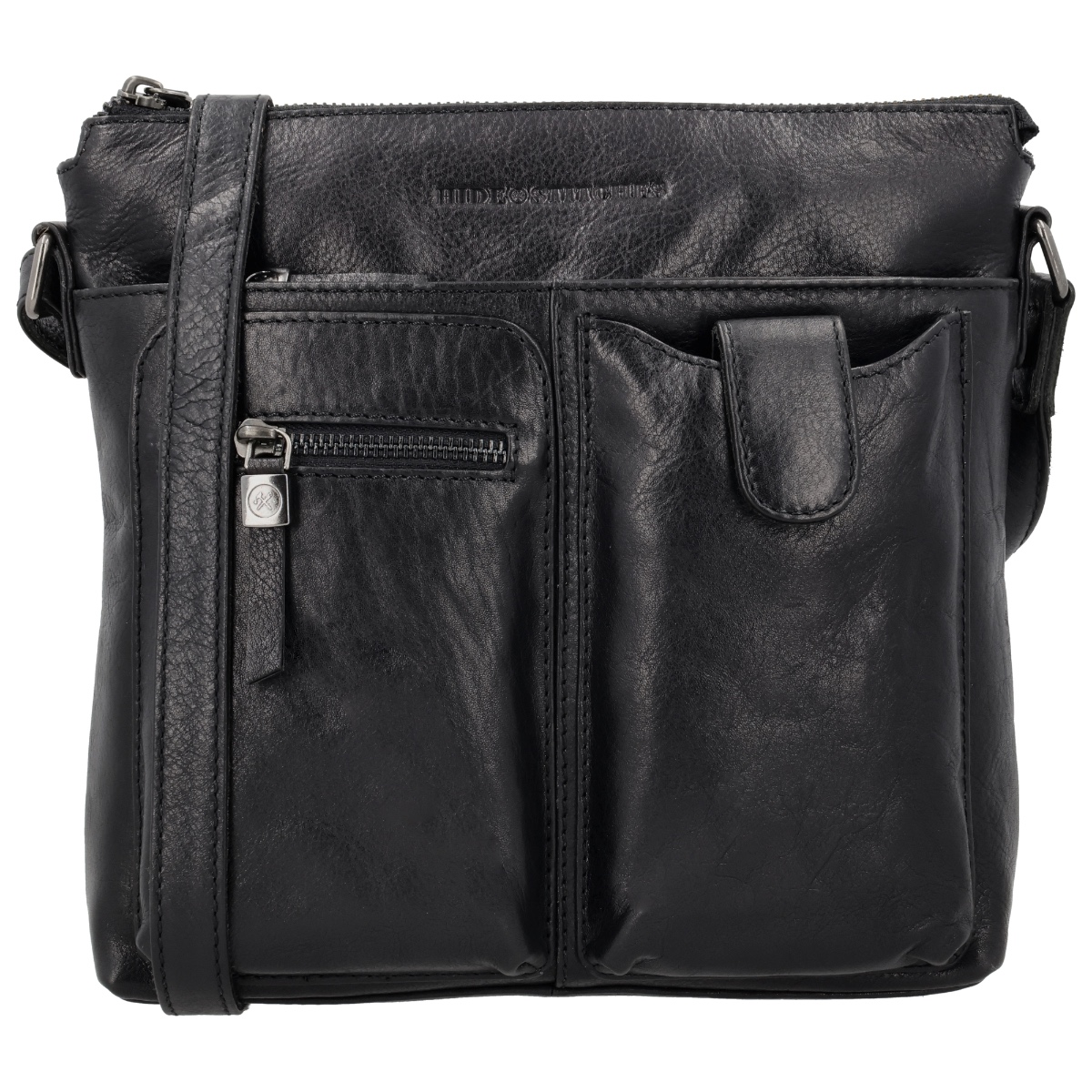 Hide & stitches porto schoudertas-Black