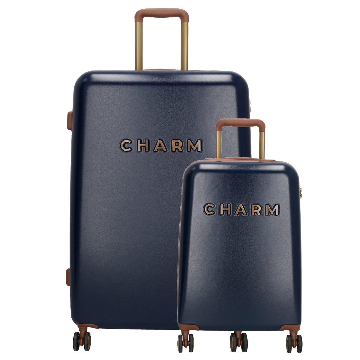 Charm London Capetown Travel Trolley Set-Blue