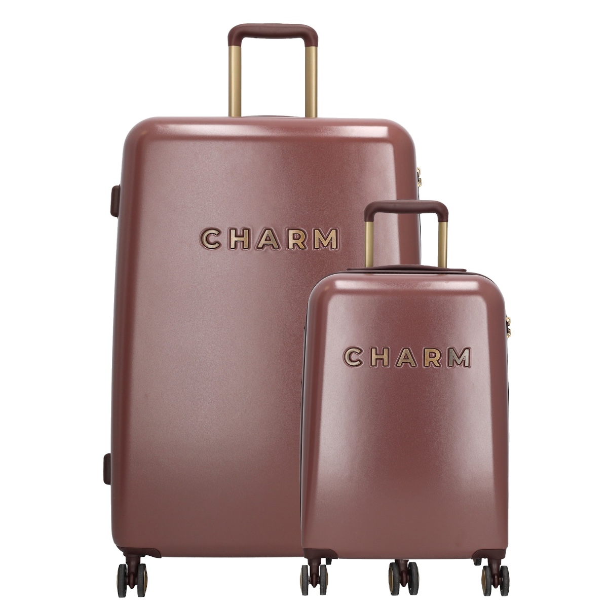 Charm London Capetown Travel Trolley Set-Bordeaux