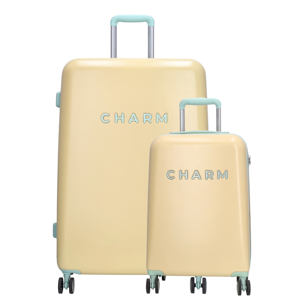 Charm London Capetown Travel Trolley Set-Yellow