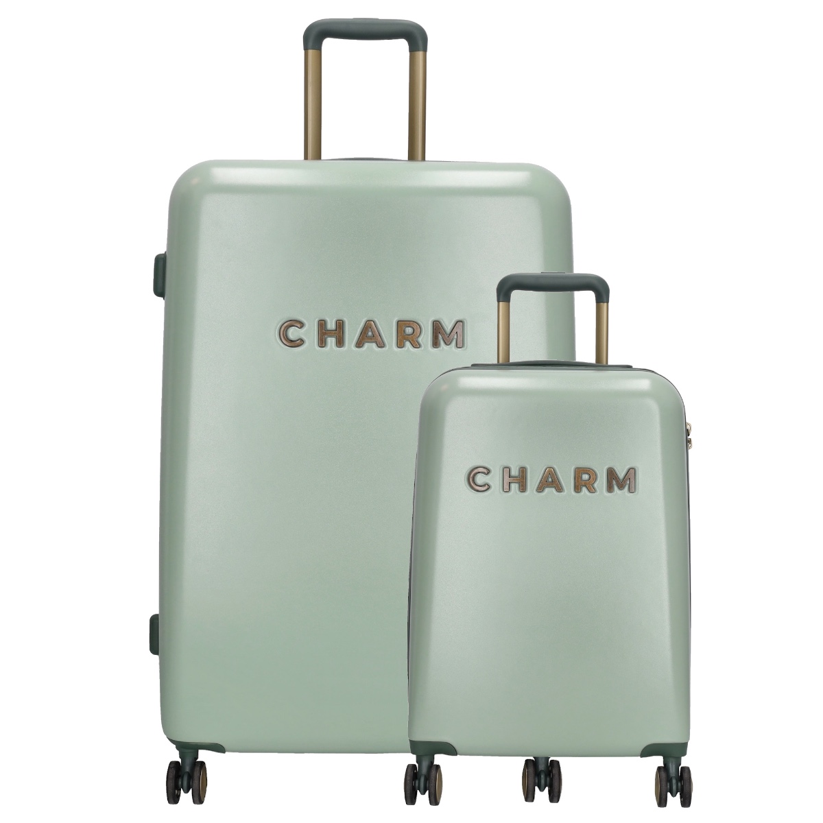 Charm London Capetown Travel Trolley Set-Light Green