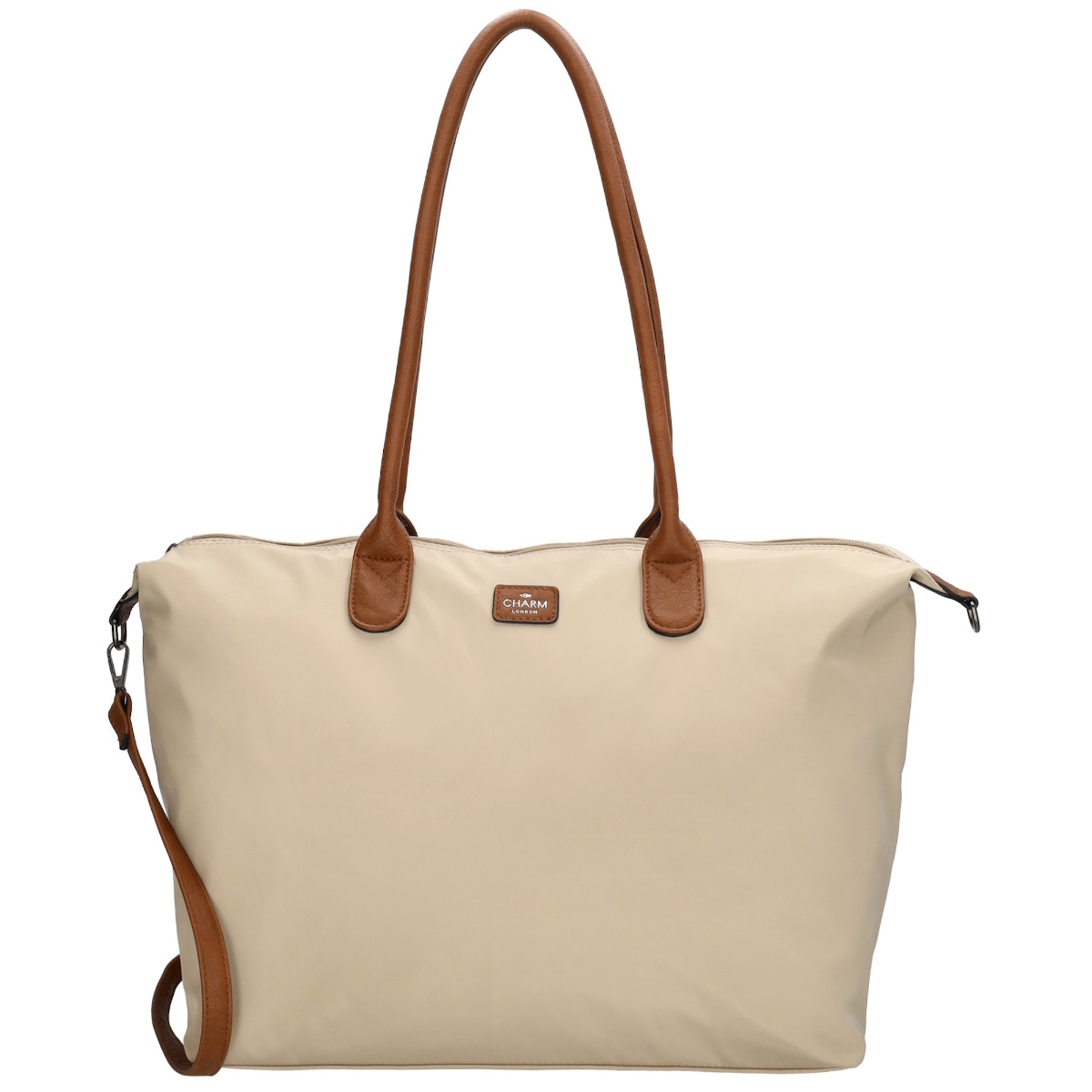 Charm London Buckingham shoulderbag 15,6 inch-Sand