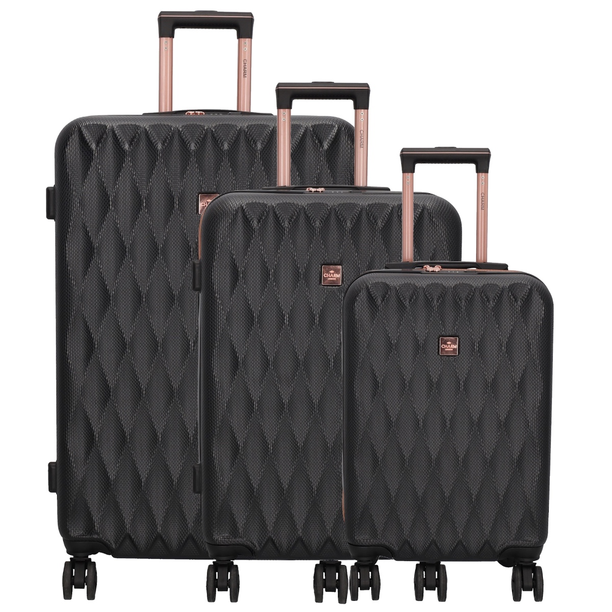 Charm london honey kofferset-Black