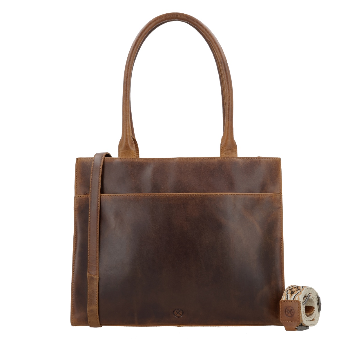 Hide & stitches next navajo laptoptas 15,6 inch-Brown