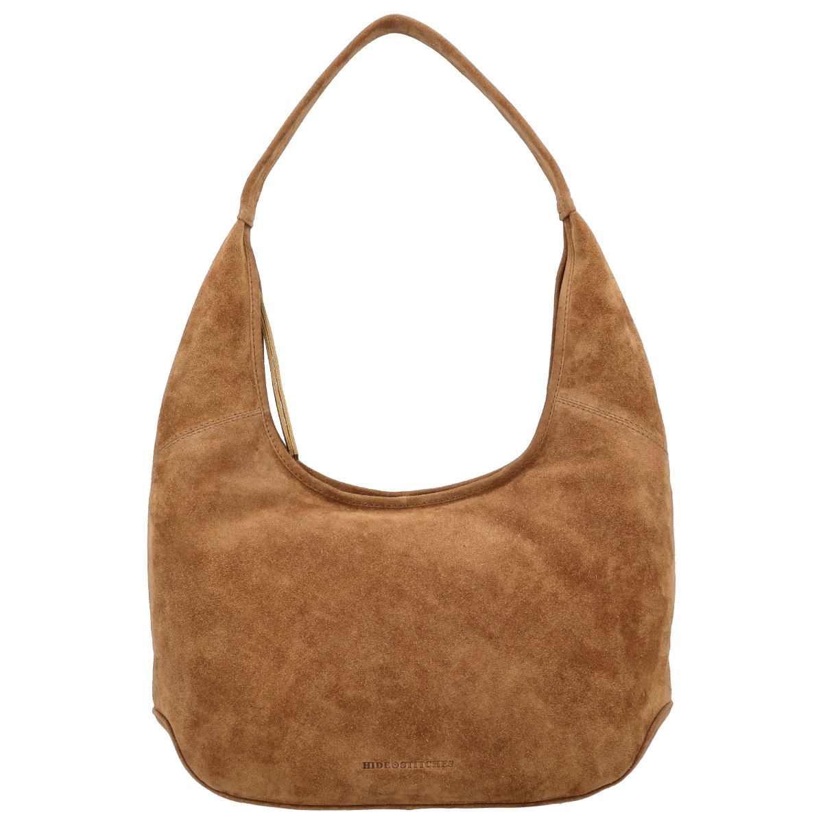 Hide & stitches brazos suède schoudertas-Camel