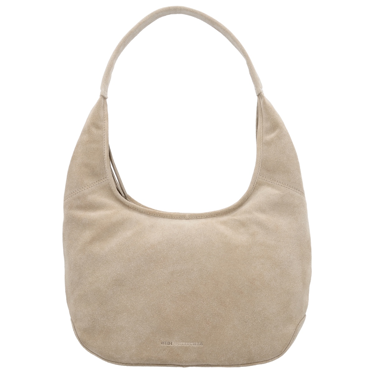 Hide & stitches brazos suède schoudertas-Sand