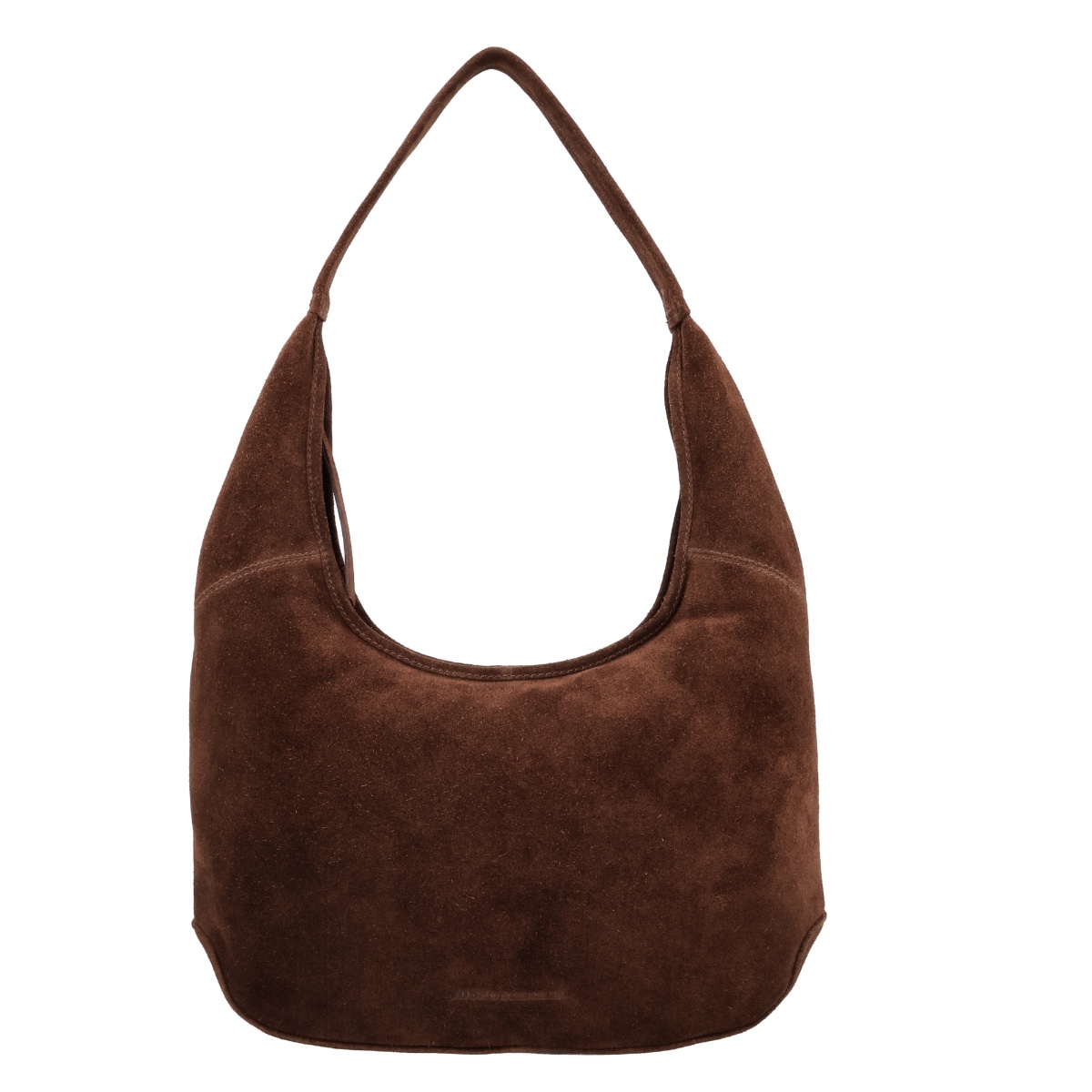 Hide & stitches brazos suède schoudertas-Dark Brown