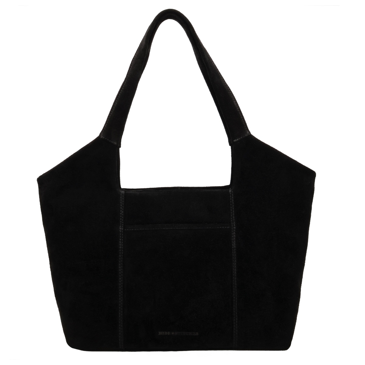 Hide & stitches brazos schoudertas suède-Black
