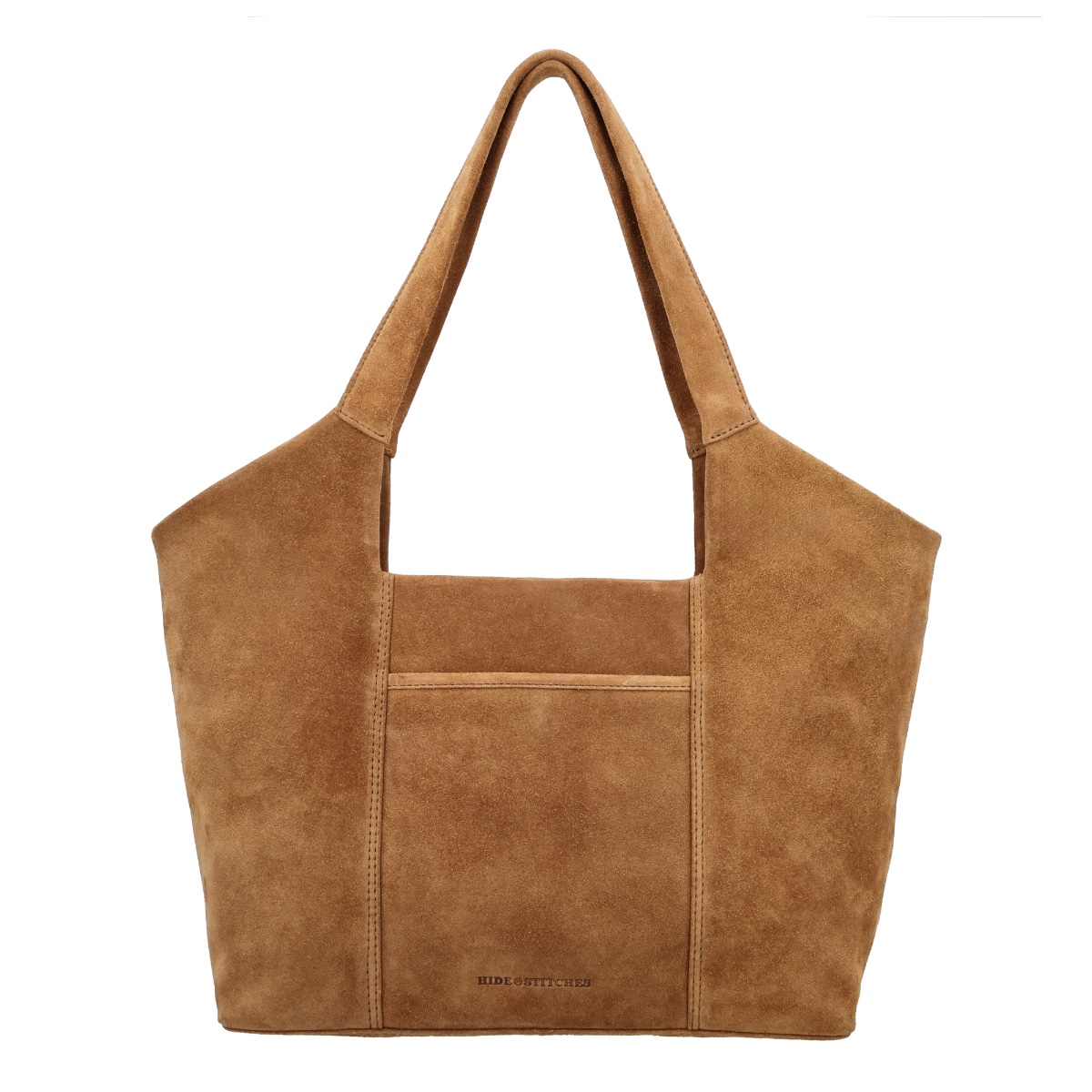 Hide & stitches brazos schoudertas suède-Camel