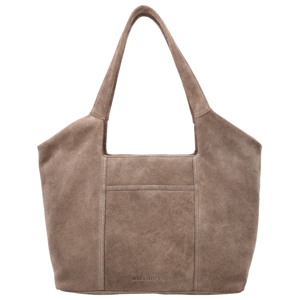 Hide & stitches brazos schoudertas suède-Taupe