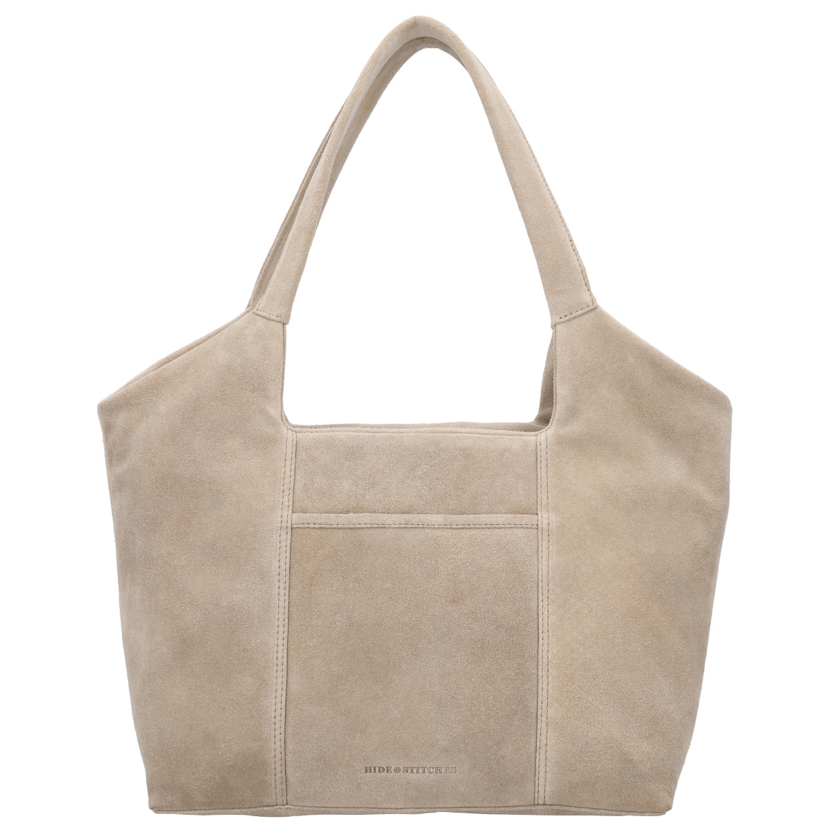 Hide & stitches brazos schoudertas suède-Sand