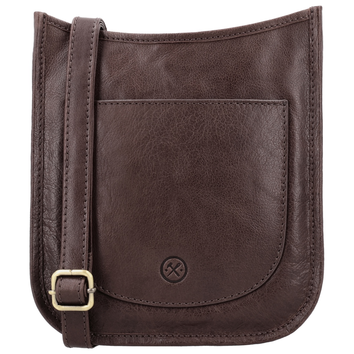 Hide & stitches jura crossbodytas-Dark Brown