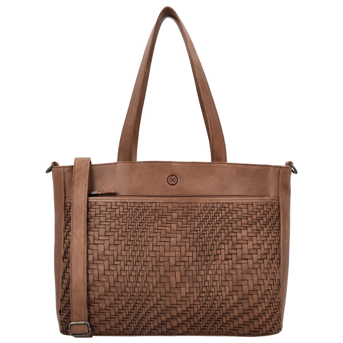 Hide & stitches inspired by illusion shopper-Brown