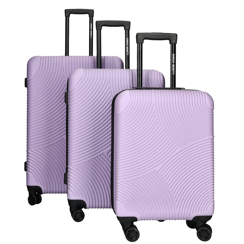 Enrico Benetti Louisville kofferset driedelig-Lilac