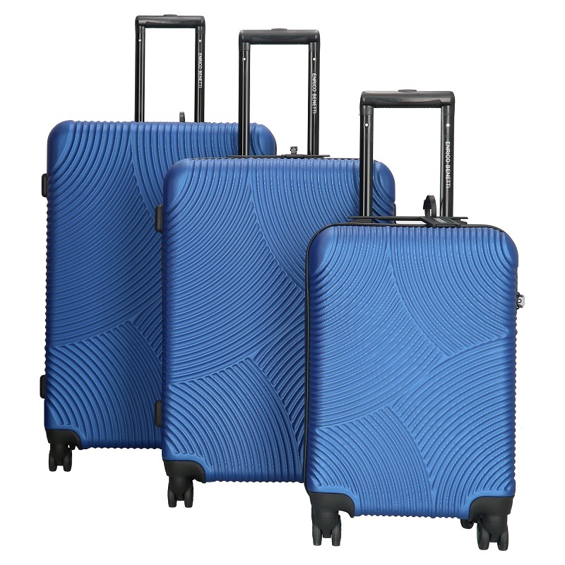 Enrico Benetti Louisville kofferset driedelig-Steelblue
