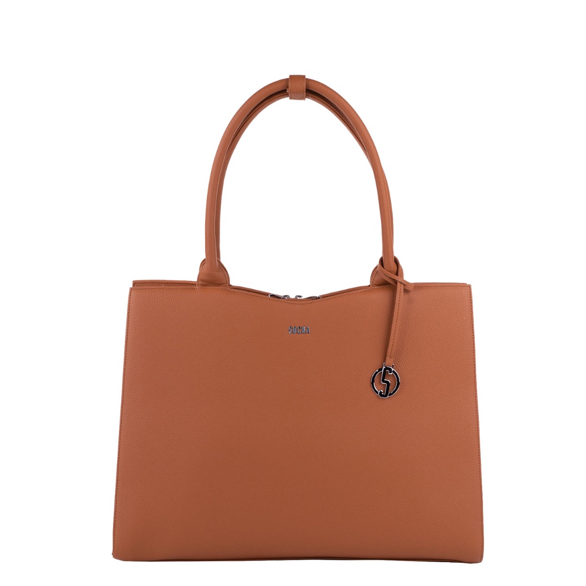 Socha Business bag Midi, 13.3 laptop bag for women Cognac