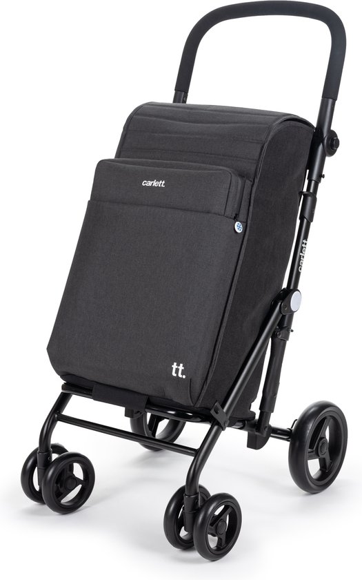 Carlett URBAN Family LETT470 62 Ltr Shopping Trolley-Volcano Black