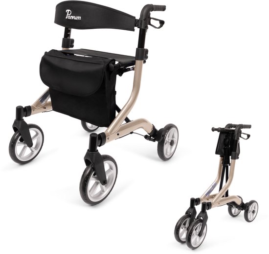 Parvum SuperLight Rollator - Ultra-lichtgewicht rollator (5,1kg)-Champagne