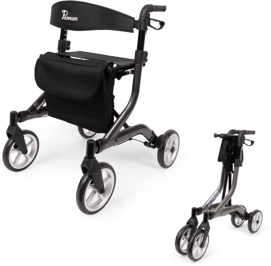 Parvum SuperLight Rollator - Ultra-lichtgewicht rollator (5,1kg)-Grey