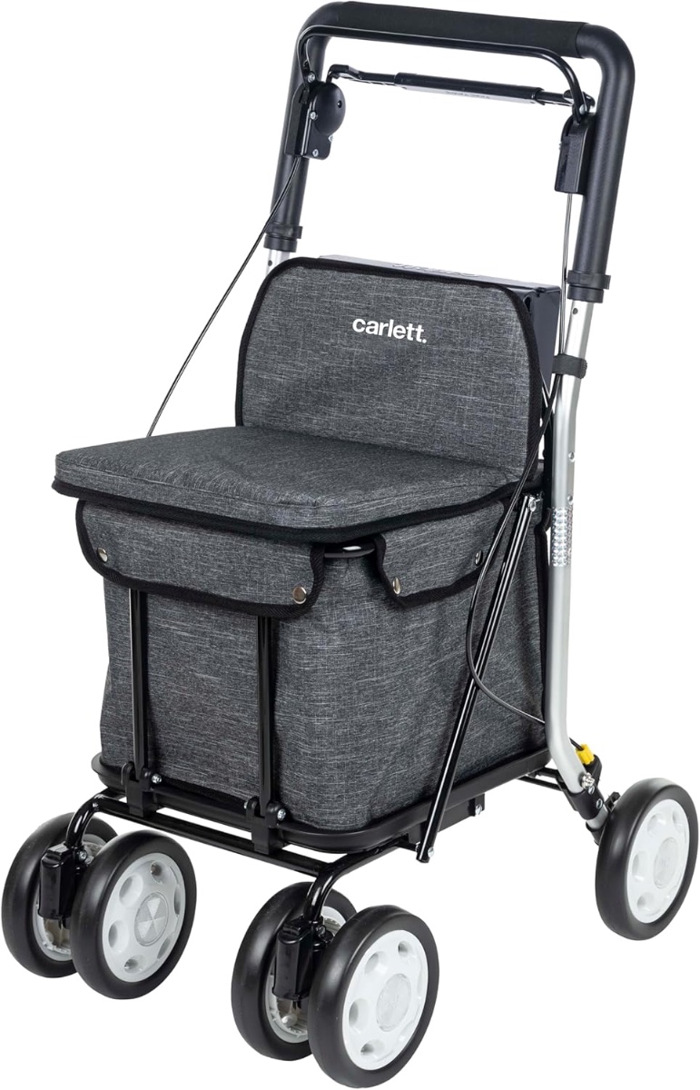 Carlett Lett800 - rollator - boodschappenwagen-Grey