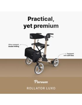 Parvum Luxo Large Premium Rollator, Double Folding, Only 6.9 kg