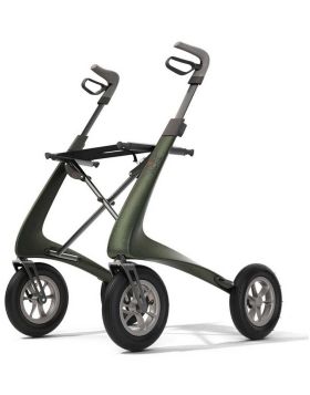 byACRE Carbon Overland Rollator with Large Pneumatic Tyres and Pocket Bag