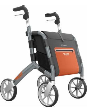 TrustCare Let's Shop Aluminium Rollator 6.9 kg with Large Reinforced Shopping Bag 25L