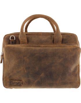 Plevier Galileo laptop bag 16 inch brown