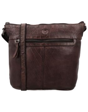 Hide & stitches paint rock shoulder bag