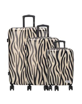 Zebra trends travel suitcase set of 2