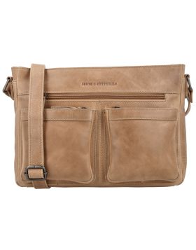 Hide & stitches porto schoudertas leer