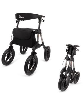 Rollator Parvum Vesta, léger 6,3 kg, pliable