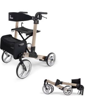 Parvum Luxo Rollator Large – Luxus doppelt faltbarer Rollator (6,9 kg)