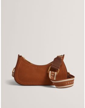 Ted Baker Webbing Small Suede Shoulder Bag