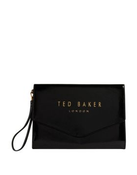 Ted Baker Crinkie Crinkle Icon Pouch Black