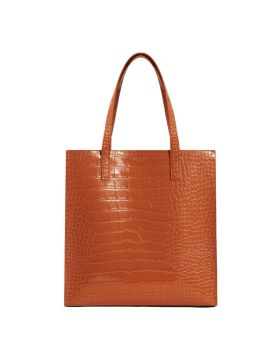 Ted Baker Wenella Croc Effect Large Icon Bag Tan