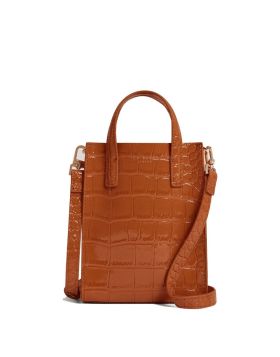 Ted Baker Wenissa Croc Effect Small Icon Bag Tan