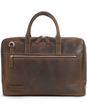 Plevier Coventry Laptoptas 16 inch bruin