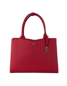 Socha Straight Line Business bag Red, een  15.6" laptoptas voor dames 