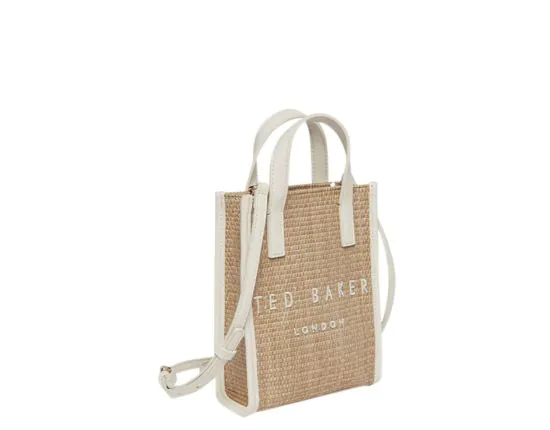 Ted Baker Paulii Faux Raffia Mini Icon Bag