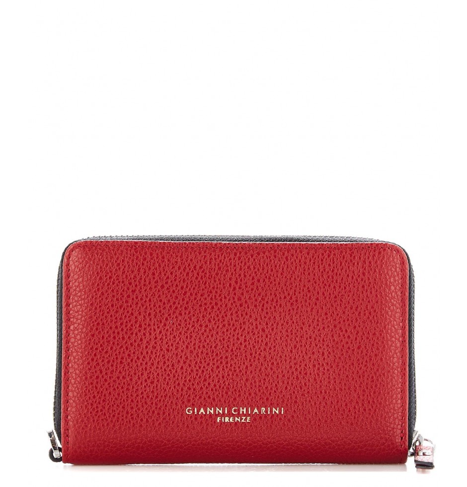 Gianni Chiarini Portafoglio, Leather Wallet Women-Ceralacca