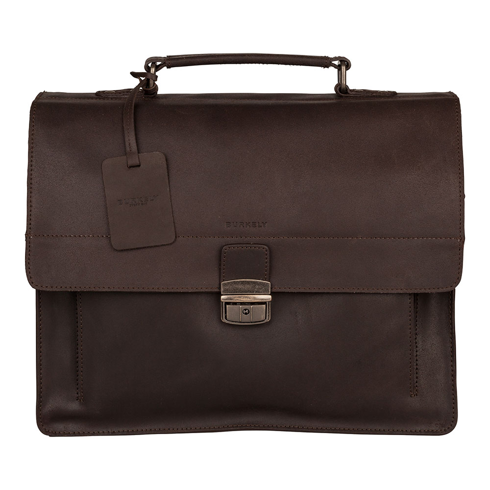 Burkely Vintage Scott Briefcase-Brown