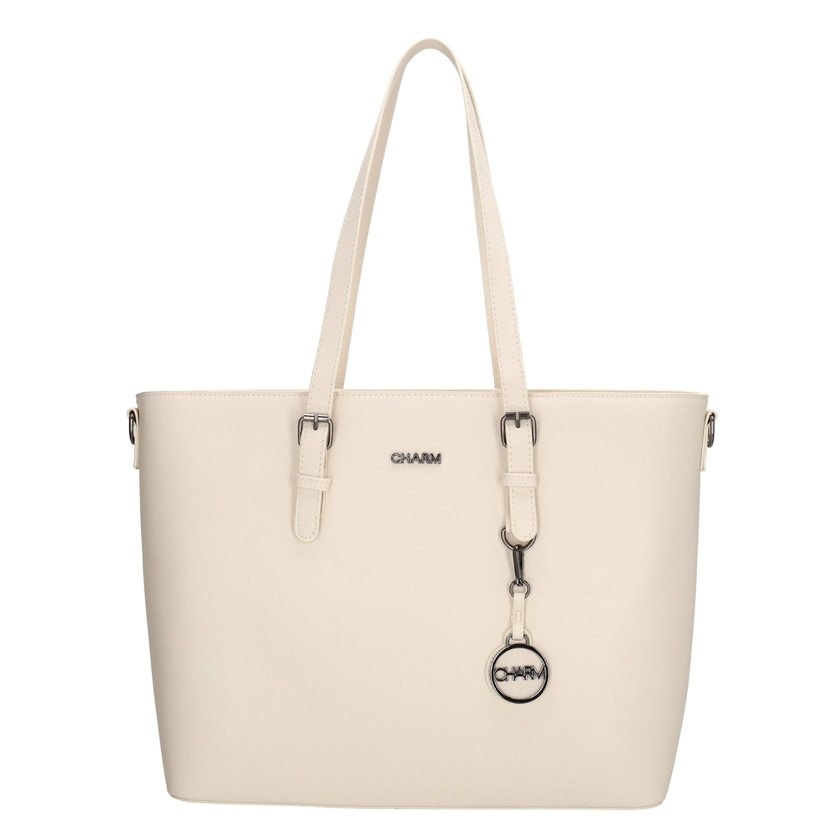 Charm London Birmingham Shopper 15,6"-Crème White